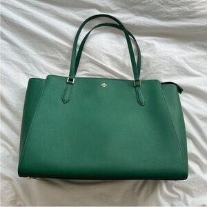 Tory Burch Forest Green Tote